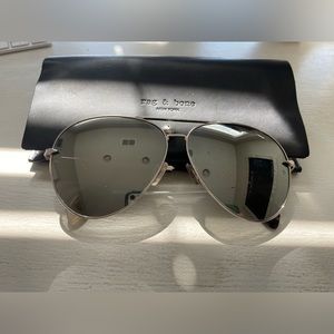 Rag & Bone Silver Aviators